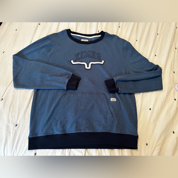 Kimes Ranch Tops - Kimes ranch women’s upside crew in faded denim
